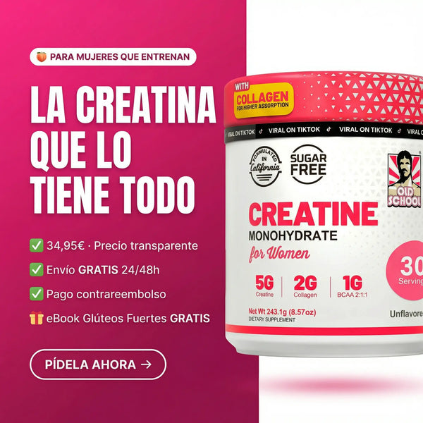 Creatina para Mujeres — Glúteos Firmes y Recuperación
